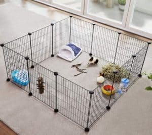 enclos modulable intérieur pour cage lapin